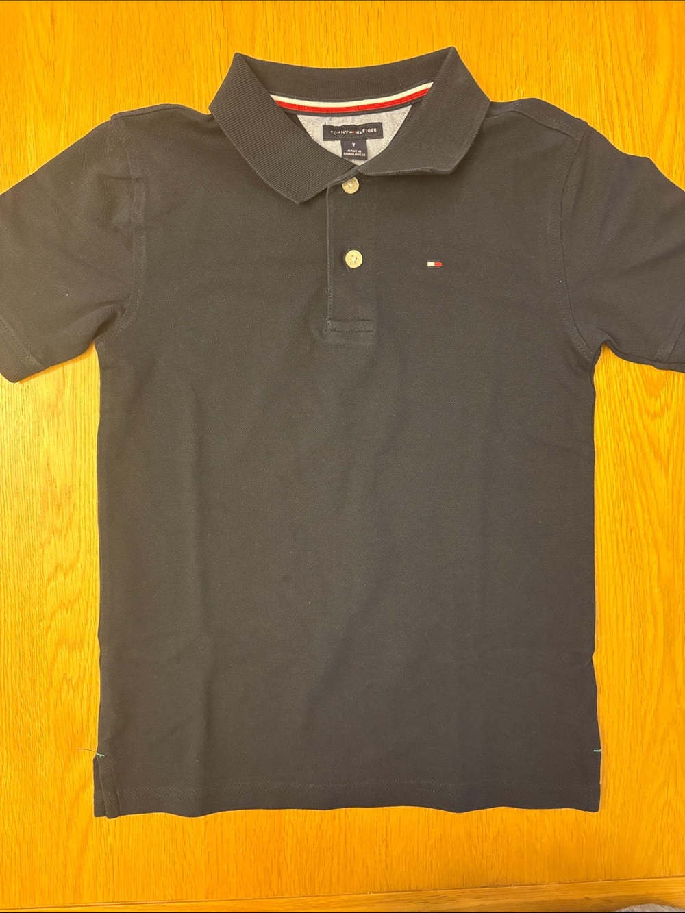 Tommy Hilfiger Navy Polo - Size 7